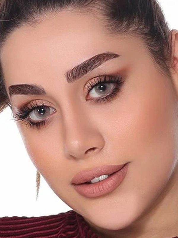 دهب - کارامل - طوسی ته مایه عسلی دورخط دار